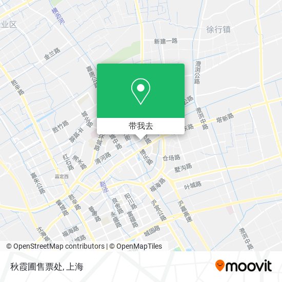 秋霞圃售票处地图