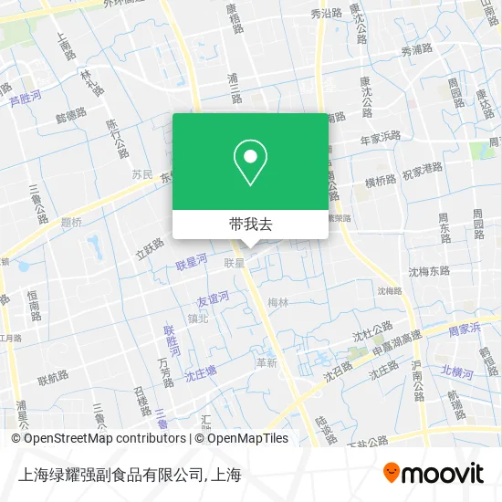 上海绿耀强副食品有限公司地图