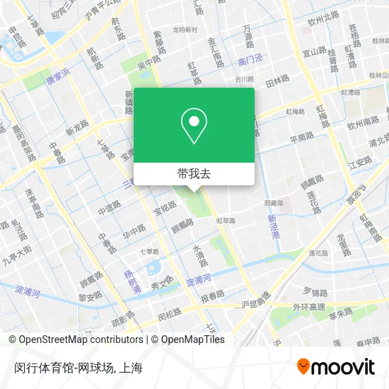 闵行体育馆-网球场地图
