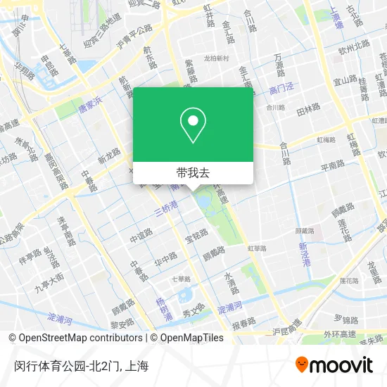 闵行体育公园-北2门地图