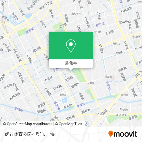 闵行体育公园-1号门地图