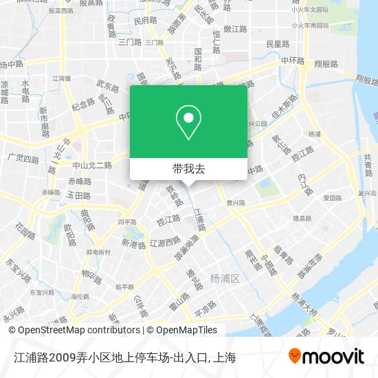 江浦路2009弄小区地上停车场-出入口地图