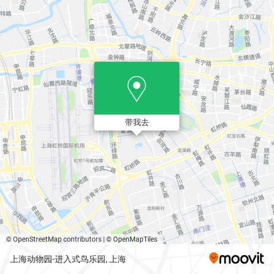 上海动物园-进入式鸟乐园地图
