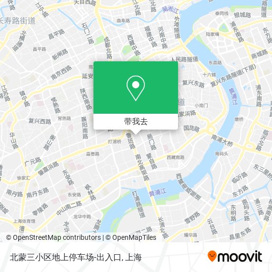 北蒙三小区地上停车场-出入口地图