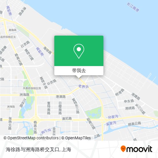 海徐路与洲海路桥交叉口地图