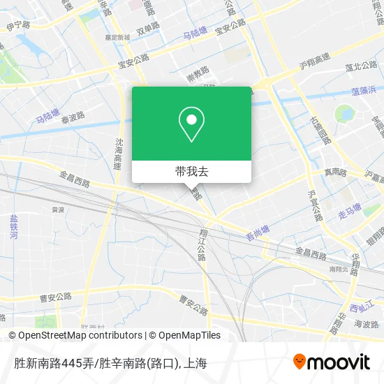 胜新南路445弄/胜辛南路(路口)地图