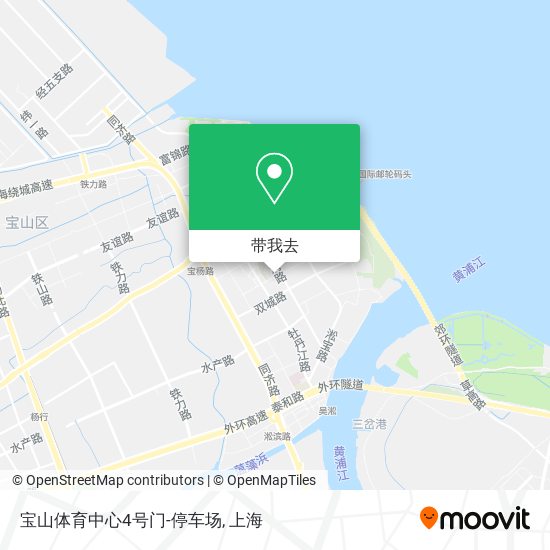 宝山体育中心4号门-停车场地图