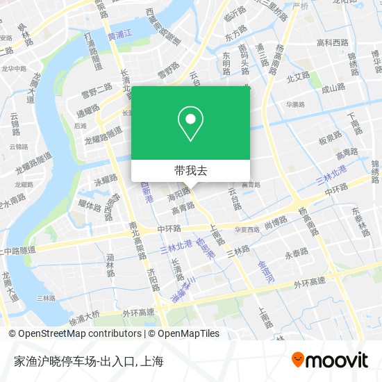 家渔沪晓停车场-出入口地图