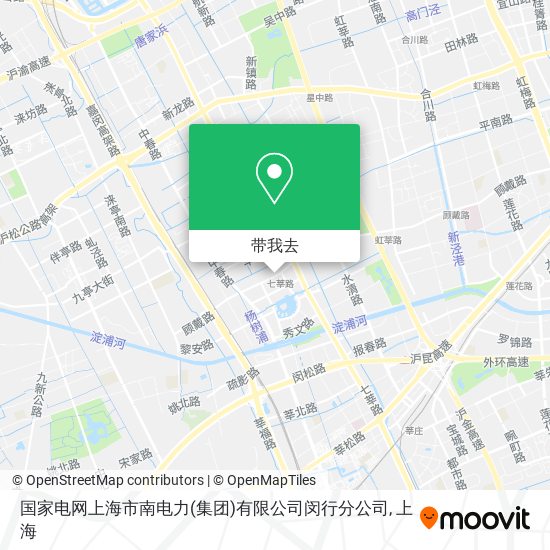 国家电网上海市南电力(集团)有限公司闵行分公司地图