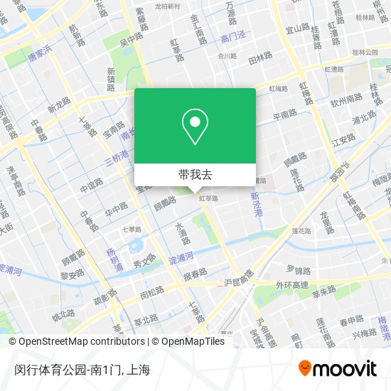 闵行体育公园-南1门地图