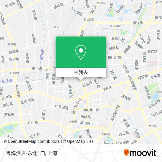 粤海酒店-东北1门地图