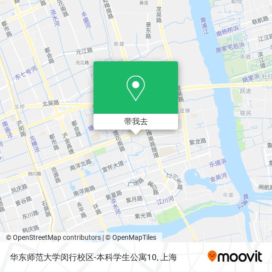 华东师范大学闵行校区-本科学生公寓10地图