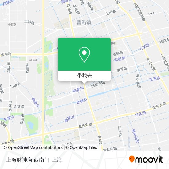 上海财神庙-西南门地图