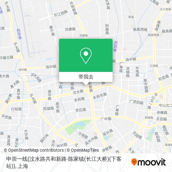 申崇一线(汶水路共和新路-陈家镇(长江大桥)(下客站))地图