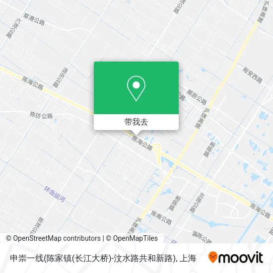 申崇一线(陈家镇(长江大桥)-汶水路共和新路)地图