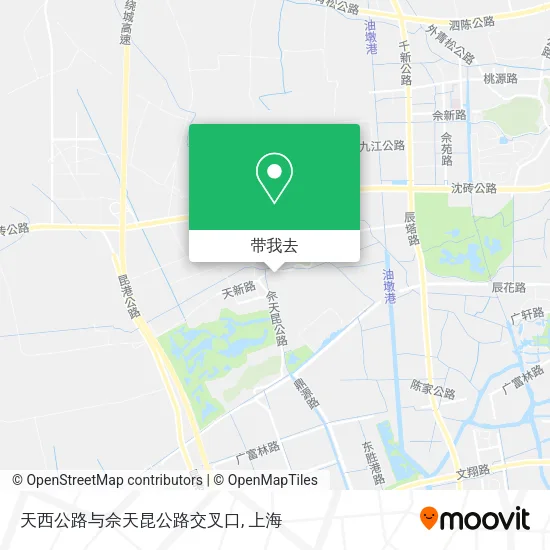 天西公路与佘天昆公路交叉口地图
