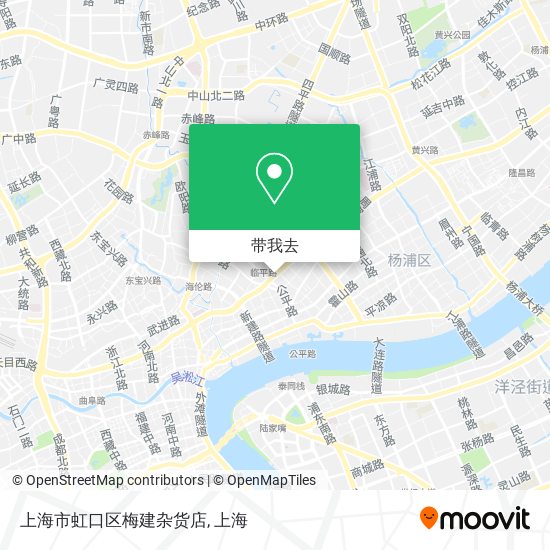 上海市虹口区梅建杂货店地图