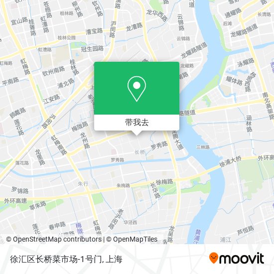 徐汇区长桥菜市场-1号门地图