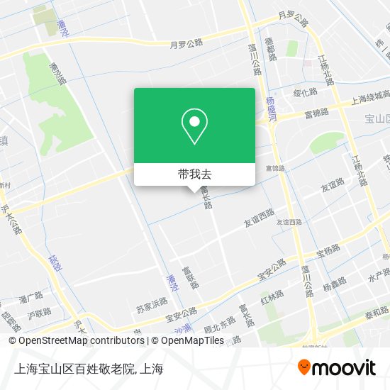 上海宝山区百姓敬老院地图