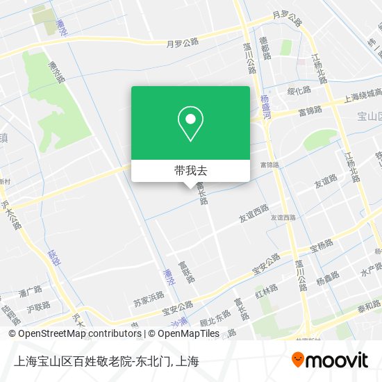上海宝山区百姓敬老院-东北门地图