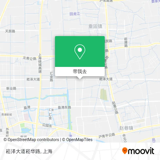崧泽大道崧华路地图