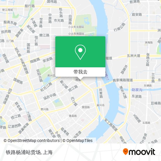 铁路杨浦站货场地图