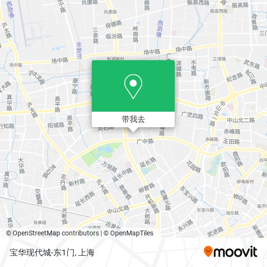 宝华现代城-东1门地图