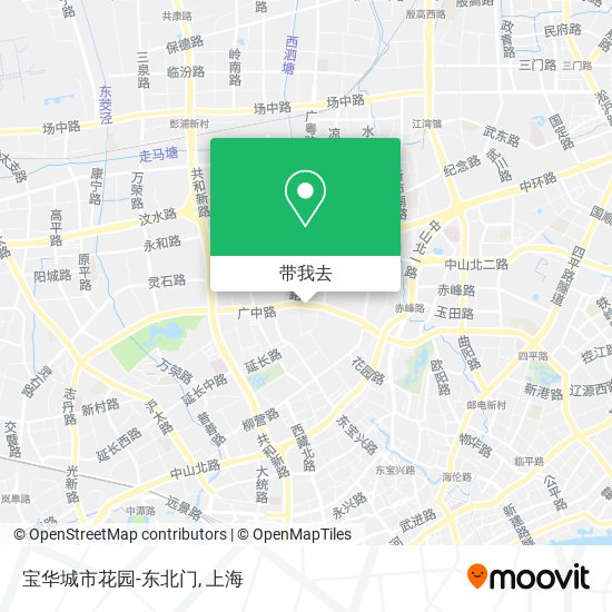 宝华城市花园-东北门地图