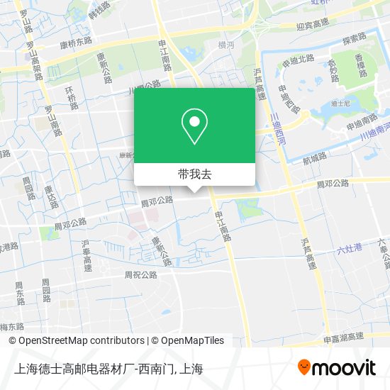 上海德士高邮电器材厂-西南门地图