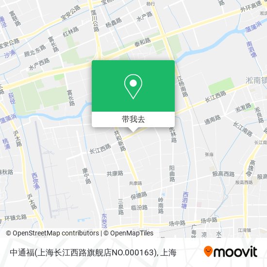 中通福(上海长江西路旗舰店NO.000163)地图