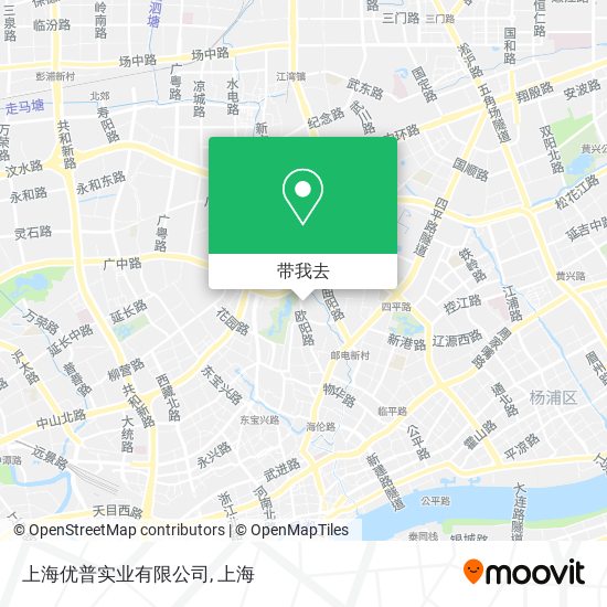 上海优普实业有限公司地图