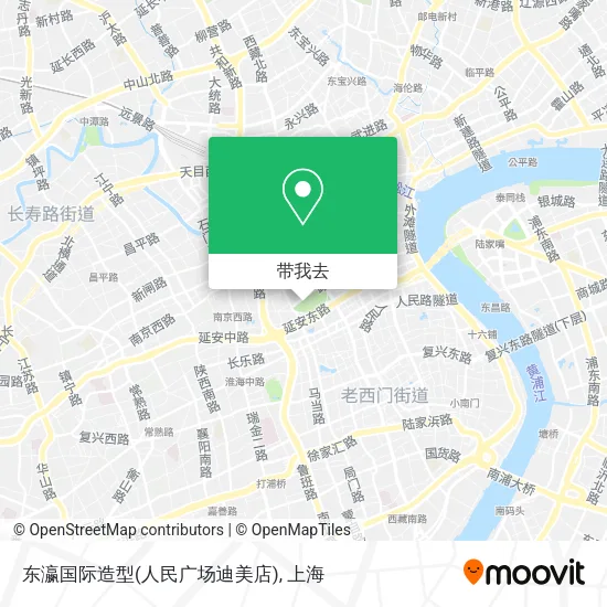 东瀛国际造型(人民广场迪美店)地图