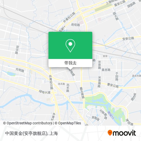 中国黄金(安亭旗舰店)地图