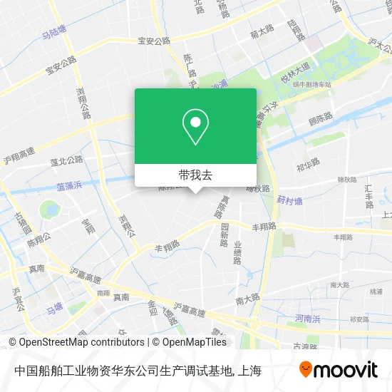 中国船舶工业物资华东公司生产调试基地地图