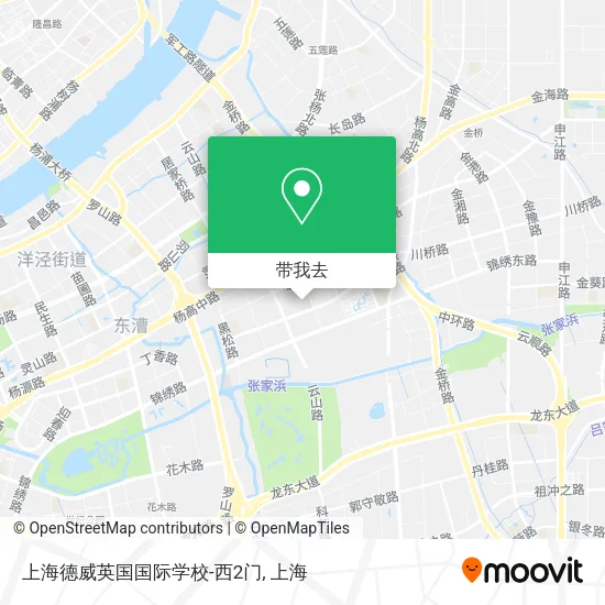 上海德威英国国际学校-西2门地图