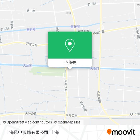 上海风申服饰有限公司地图