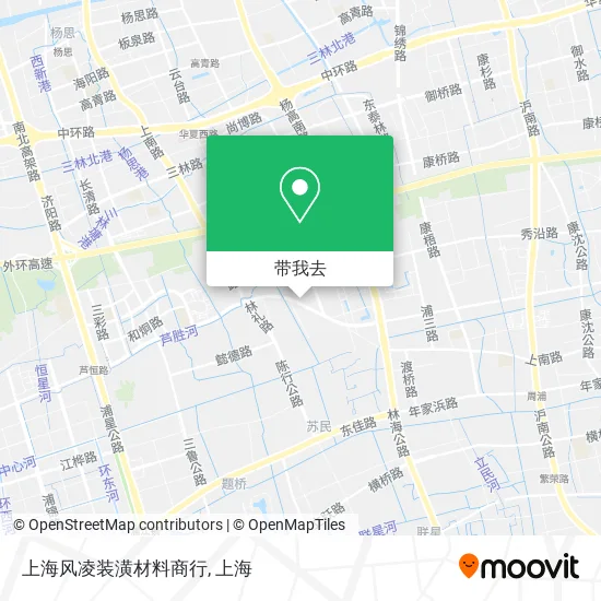 上海风凌装潢材料商行地图
