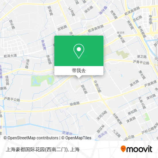 上海豪都国际花园(西南二门)地图