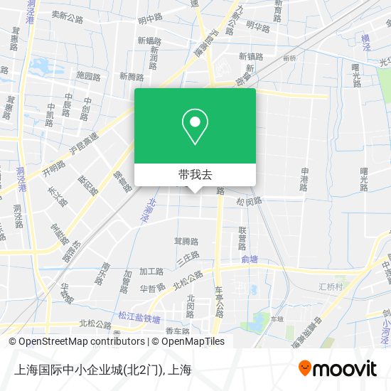 上海国际中小企业城(北2门)地图