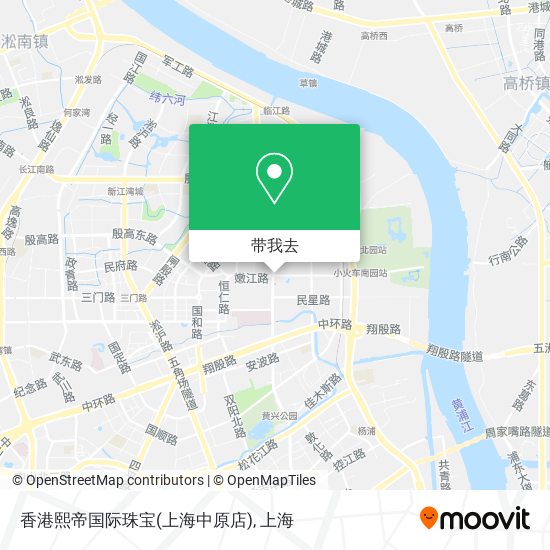 香港熙帝国际珠宝(上海中原店)地图