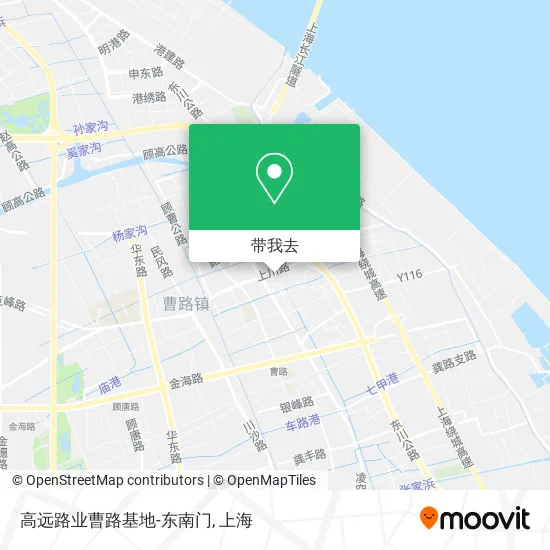 高远路业曹路基地-东南门地图