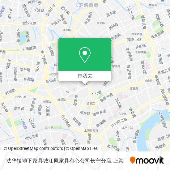 法华镇地下家具城江凤家具有心公司长宁分店地图