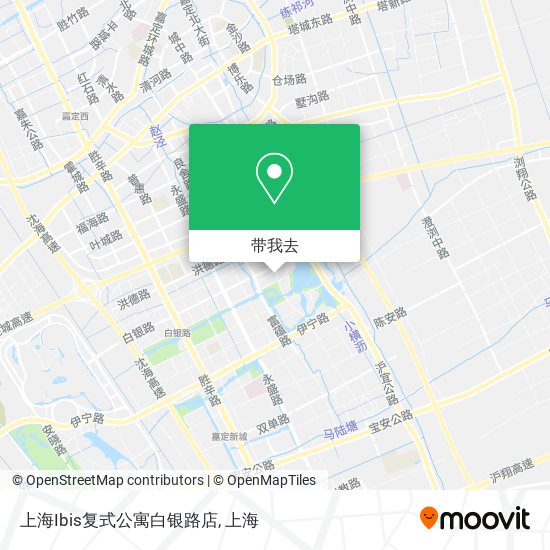 上海Ibis复式公寓白银路店地图