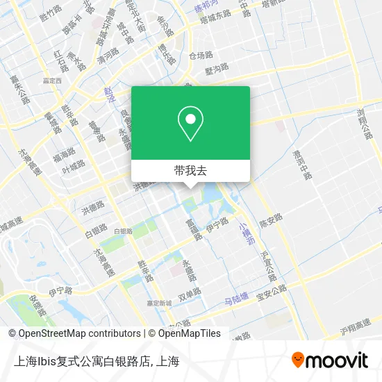 上海Ibis复式公寓白银路店地图