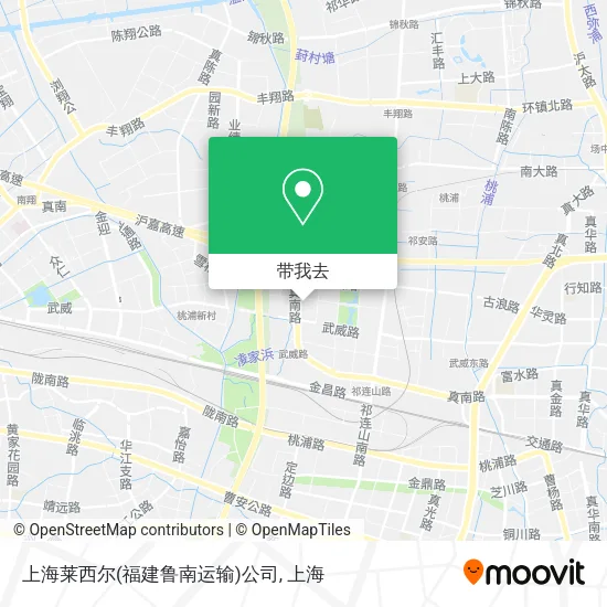 上海莱西尔(福建鲁南运输)公司地图