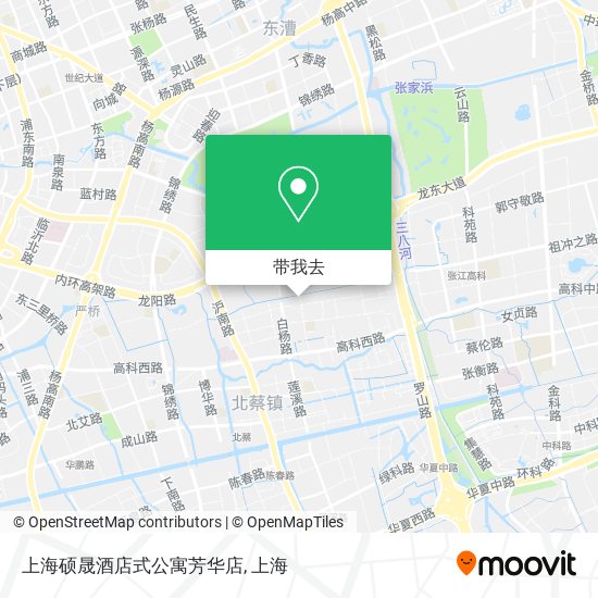 上海硕晟酒店式公寓芳华店地图