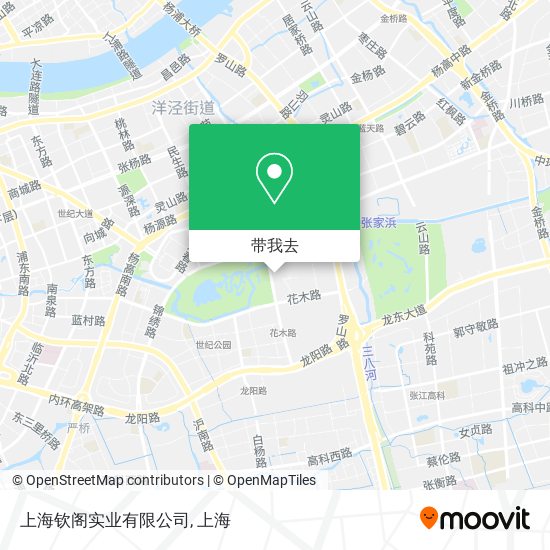 上海钦阁实业有限公司地图