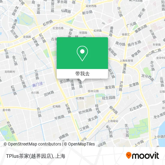 TPlus茶家(越界园店)地图