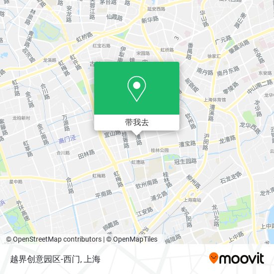 越界创意园区-西门地图