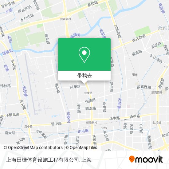 上海田栅体育设施工程有限公司地图